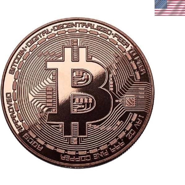 Exclusive Bitcoin Copper Round - 1oz Unplated, 0.999% Pure Copper Collectible