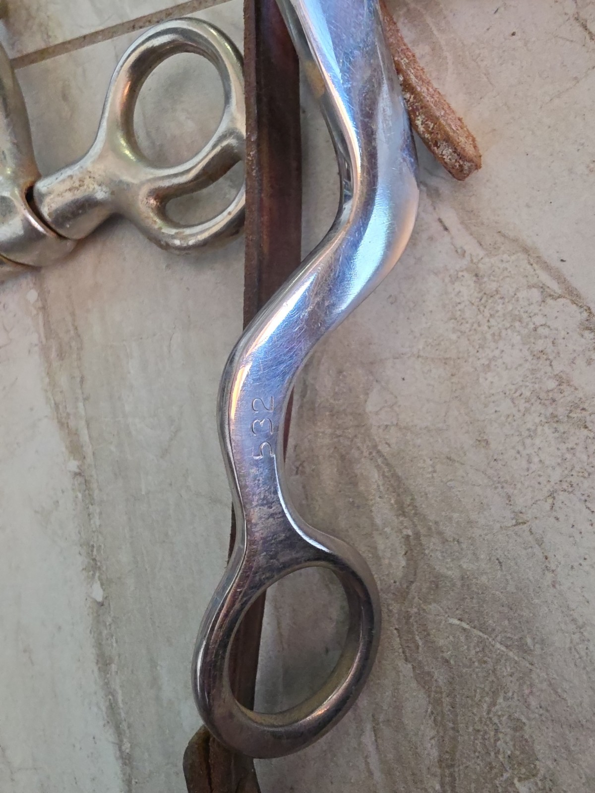 Mike Beers Horse Bit With Leather Straps Plus Extras