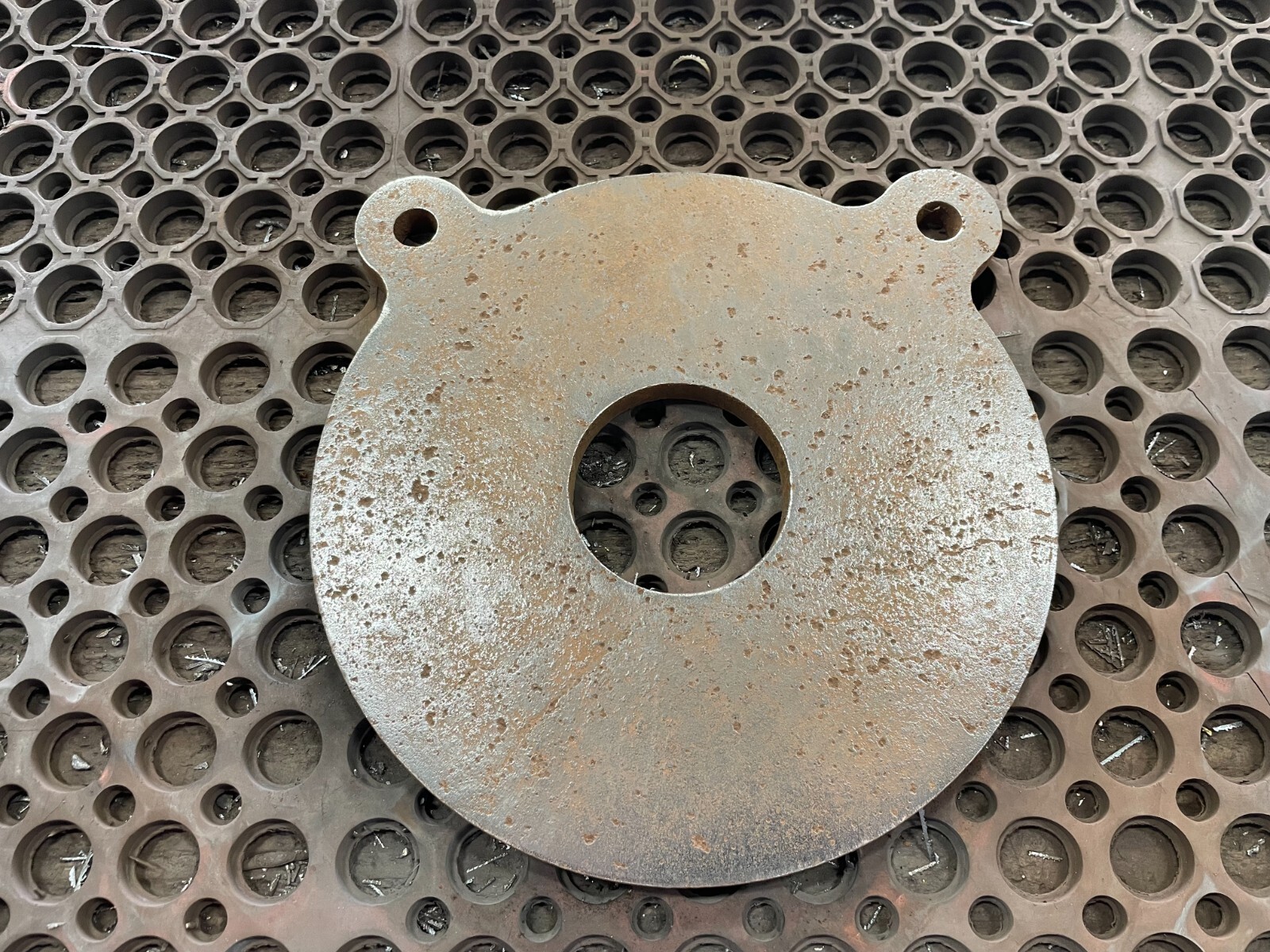 AR500 10" X 1/2" Steel Bullseye Gong 3" Center Blemish Surplus