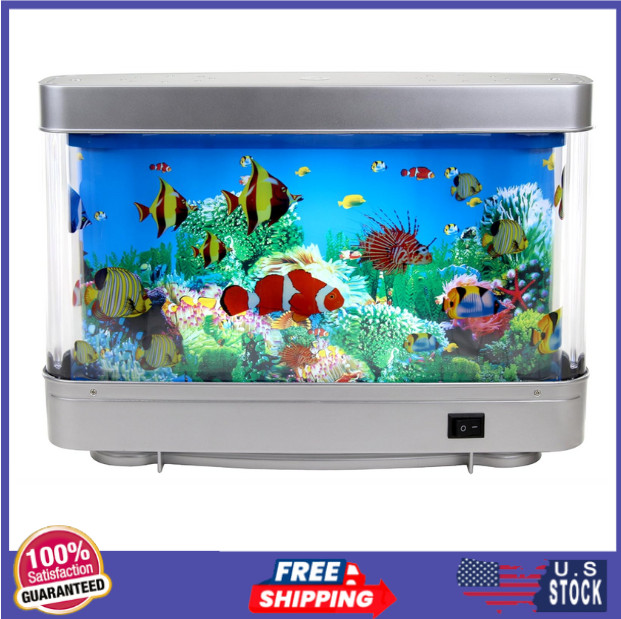 Artificial Tropical Fish Aquarium Lamp Virtual Ocean in Motion Lamp Night Lights