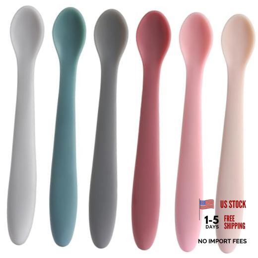 TmepCheck Silicone Spoons - Color-Changing - First Stage Baby Feeding