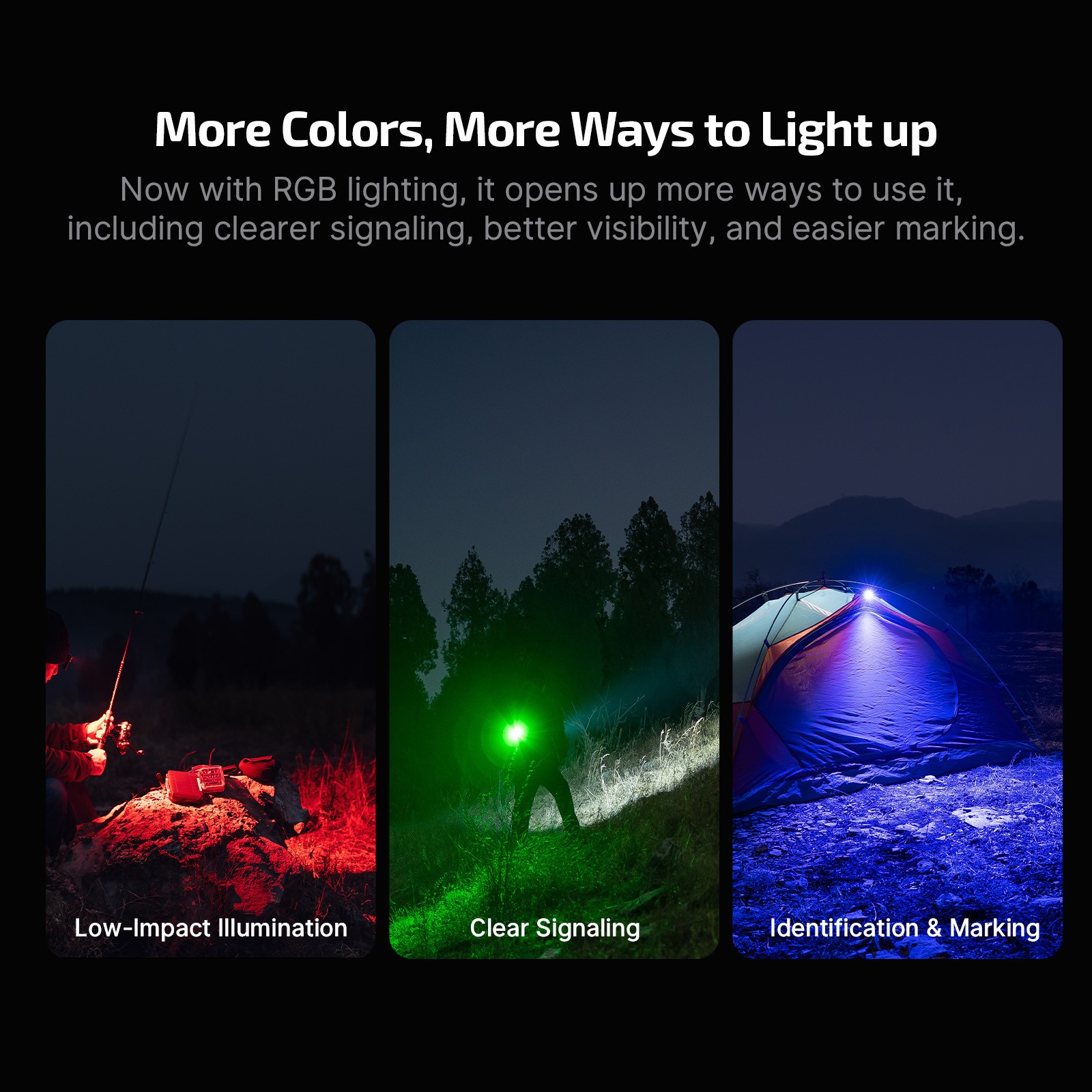 Olight Oclip Pro S Black Multifunctional Clip Flashlight & Oclip Headlamp Strap