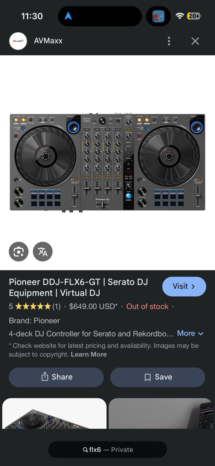 DDJ Flx6 GT 4 Granite + Flx6 Case Controller Bundle $800