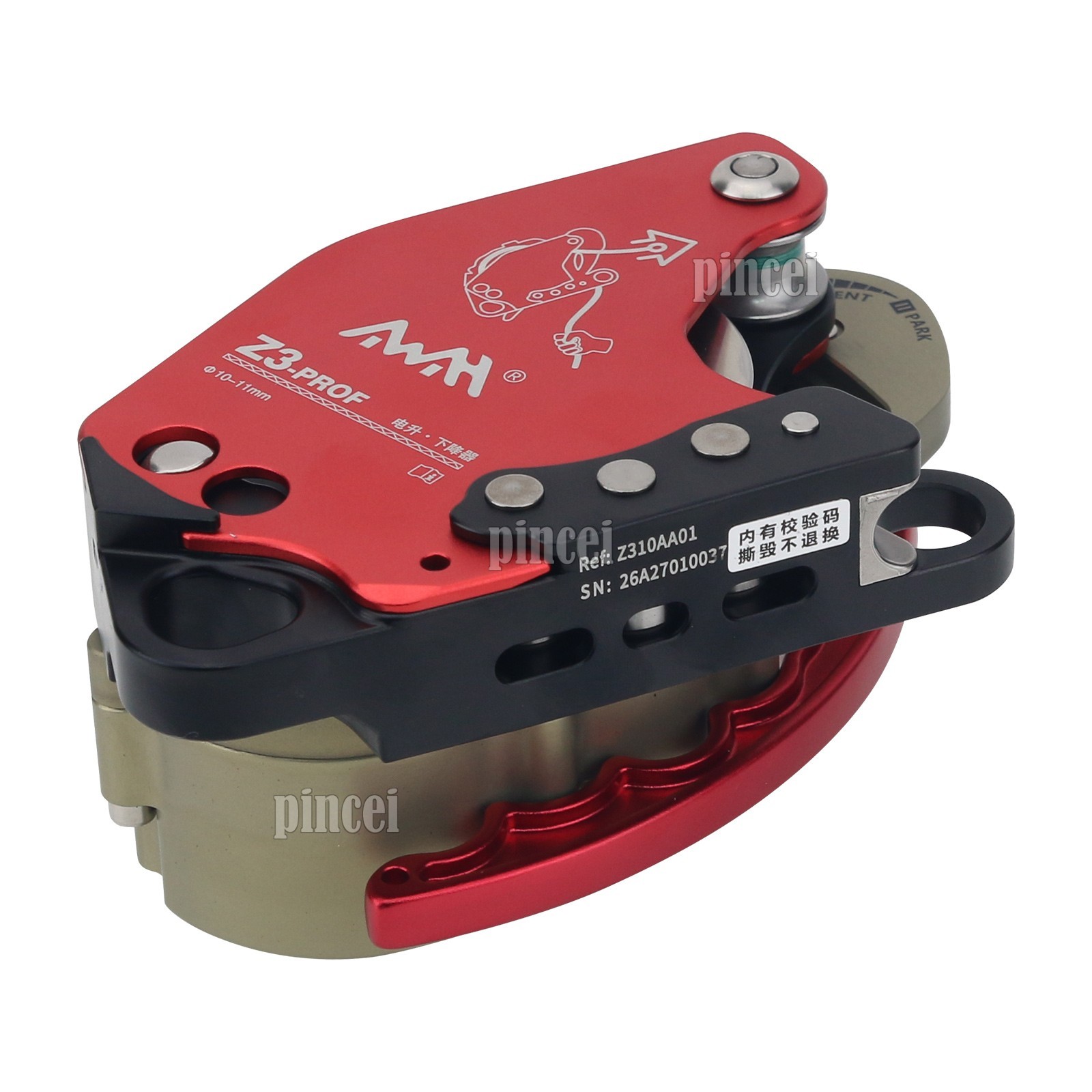 Z3-PROF Red Ascent Descent Device Ascender Descender Device (with Tool Box)