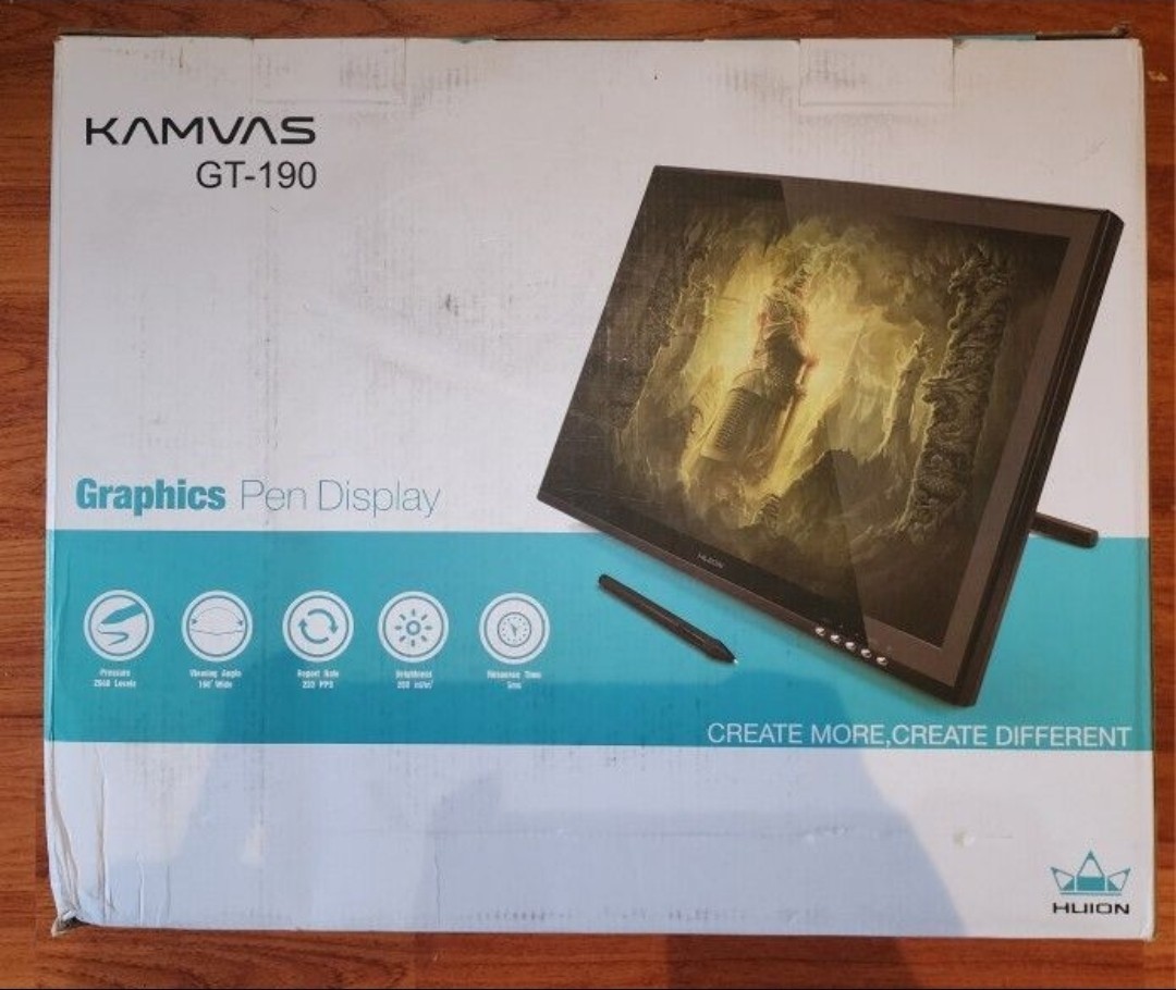 UNOPENED Huion KAMVAS GT-190 Drawing PAD