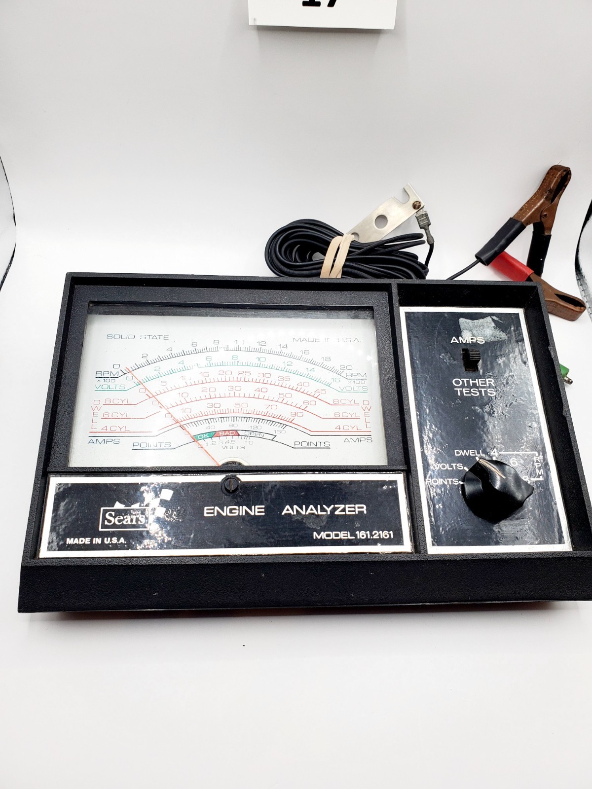 Vintage Sears Engine Analyzer 12 Volt Model 161.2161
