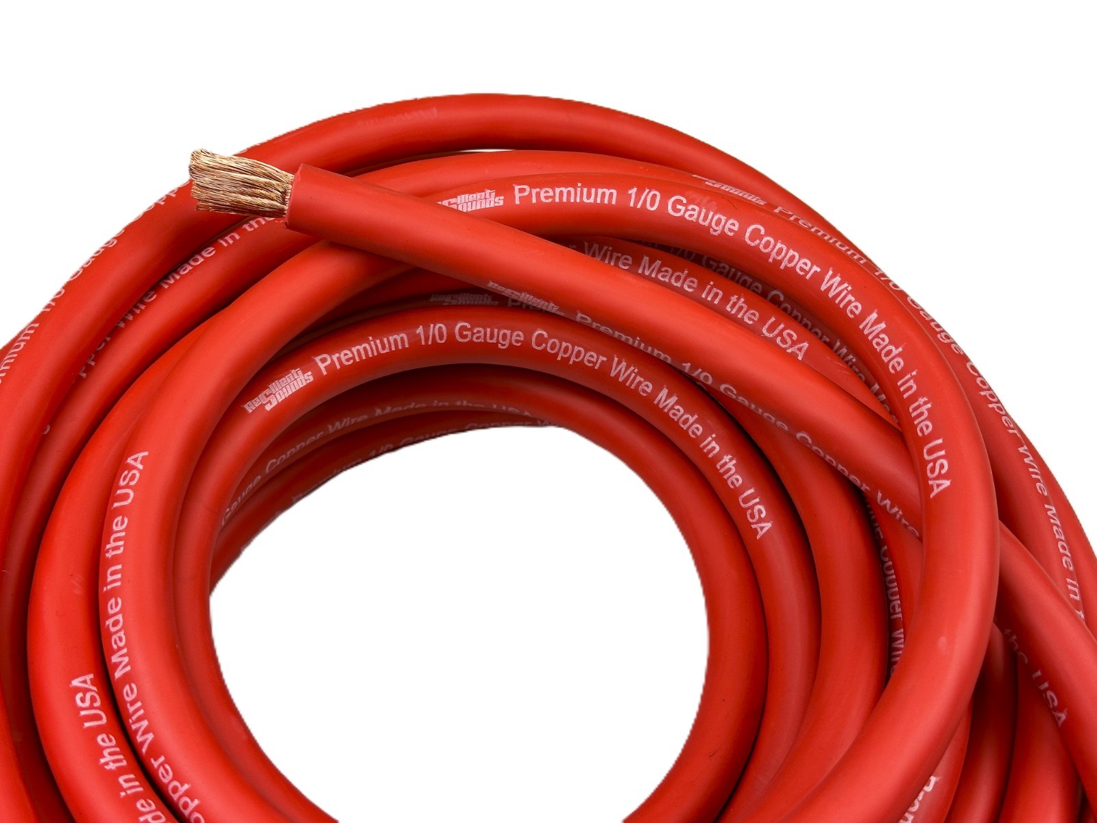 Resilient Sounds 1/0 Premium High Conductivity Copper Wire 10FT RED