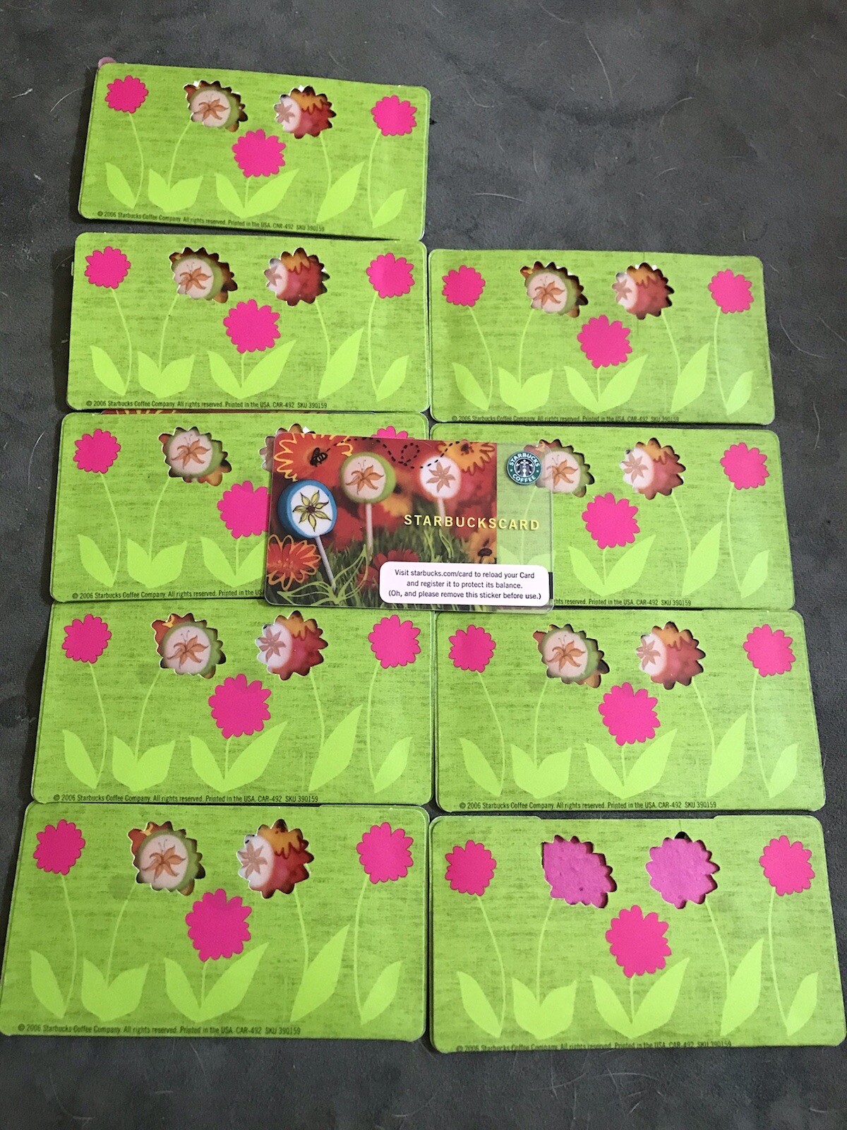 STARBUCKS CARD 2006 " SPRING LOLLIPOPS 🍭 " OLD LOGO~VHTF🔥 RARE~GREAT PRICE