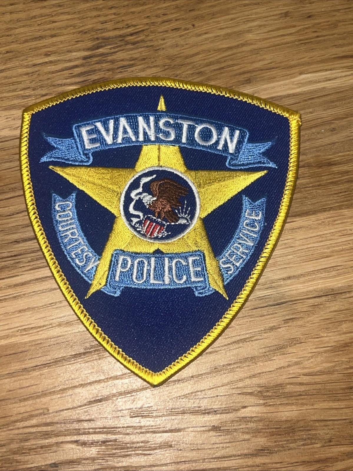 Vintage Obsolete Police Patch Evanston Illinois