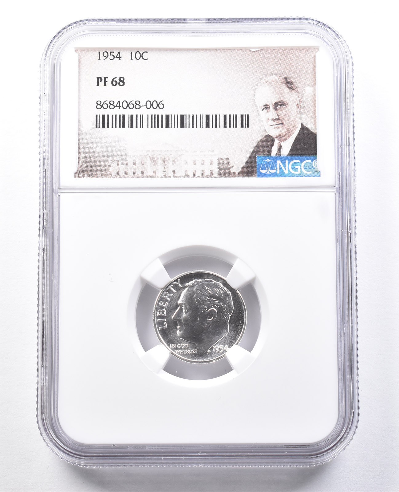 1954 Roosevelt Dime PF68 NGC Special Label