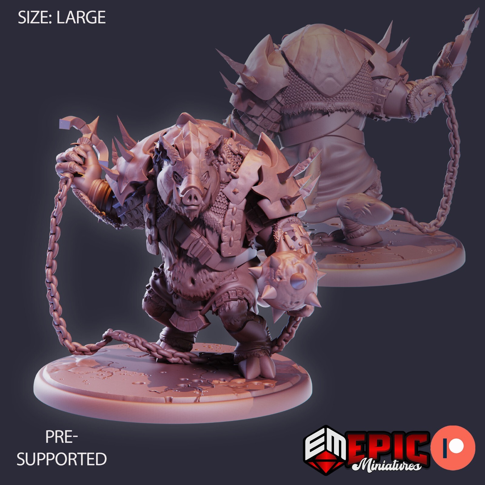 Pigserker B | Epic Miniatures | RPG D&D Pathfinder Wargaming | 25-28mm