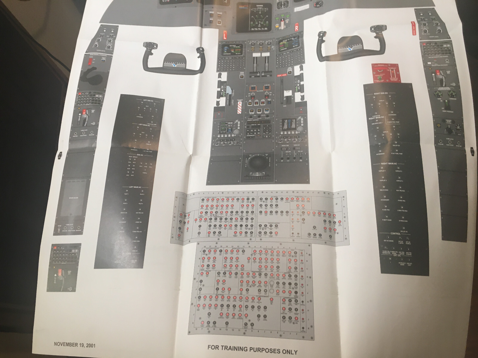 FlightSafety Gulfstream V Instrument Panel Poster