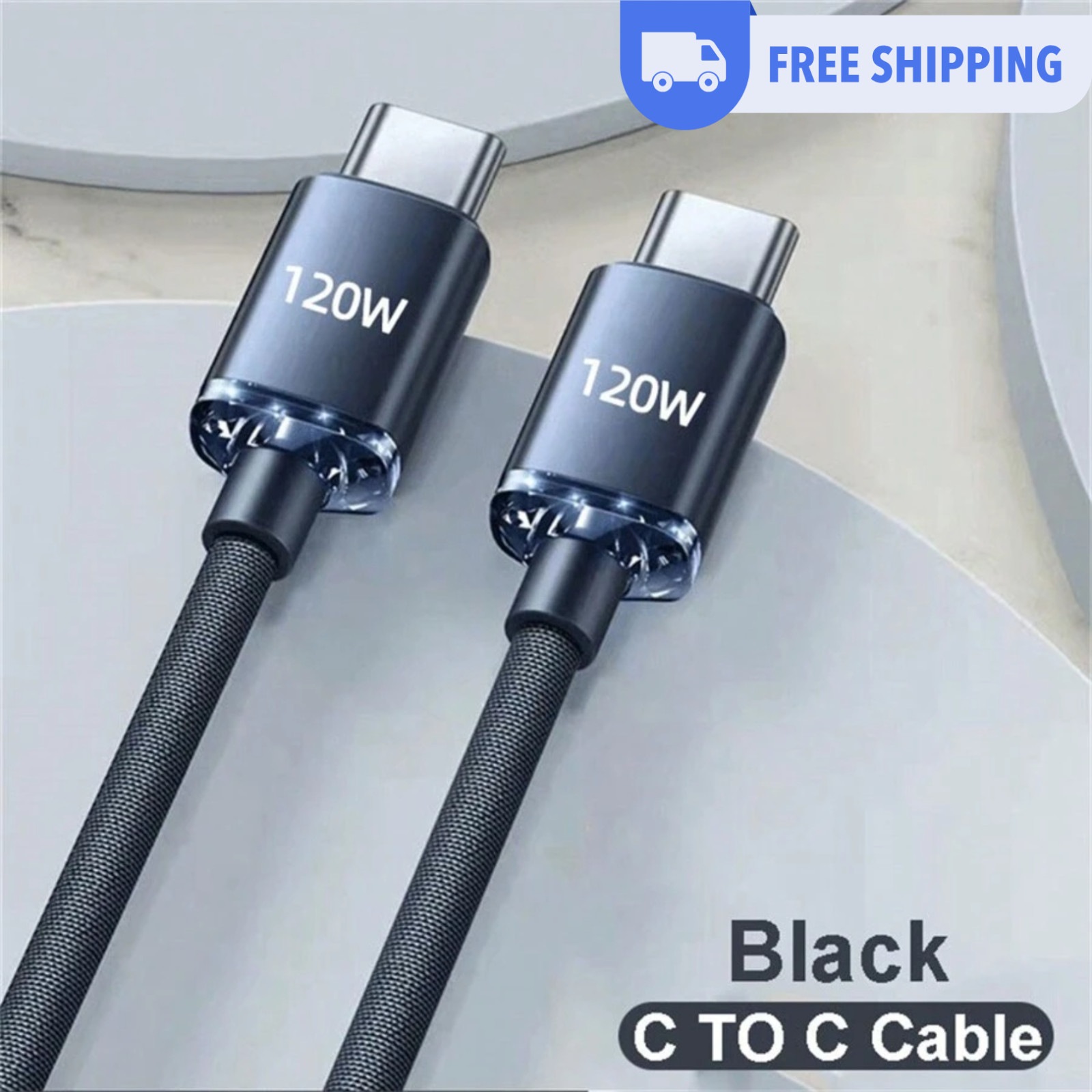 120W USB-C to Type-C Data Cable Universal Compatibility Support PD Fast Charging