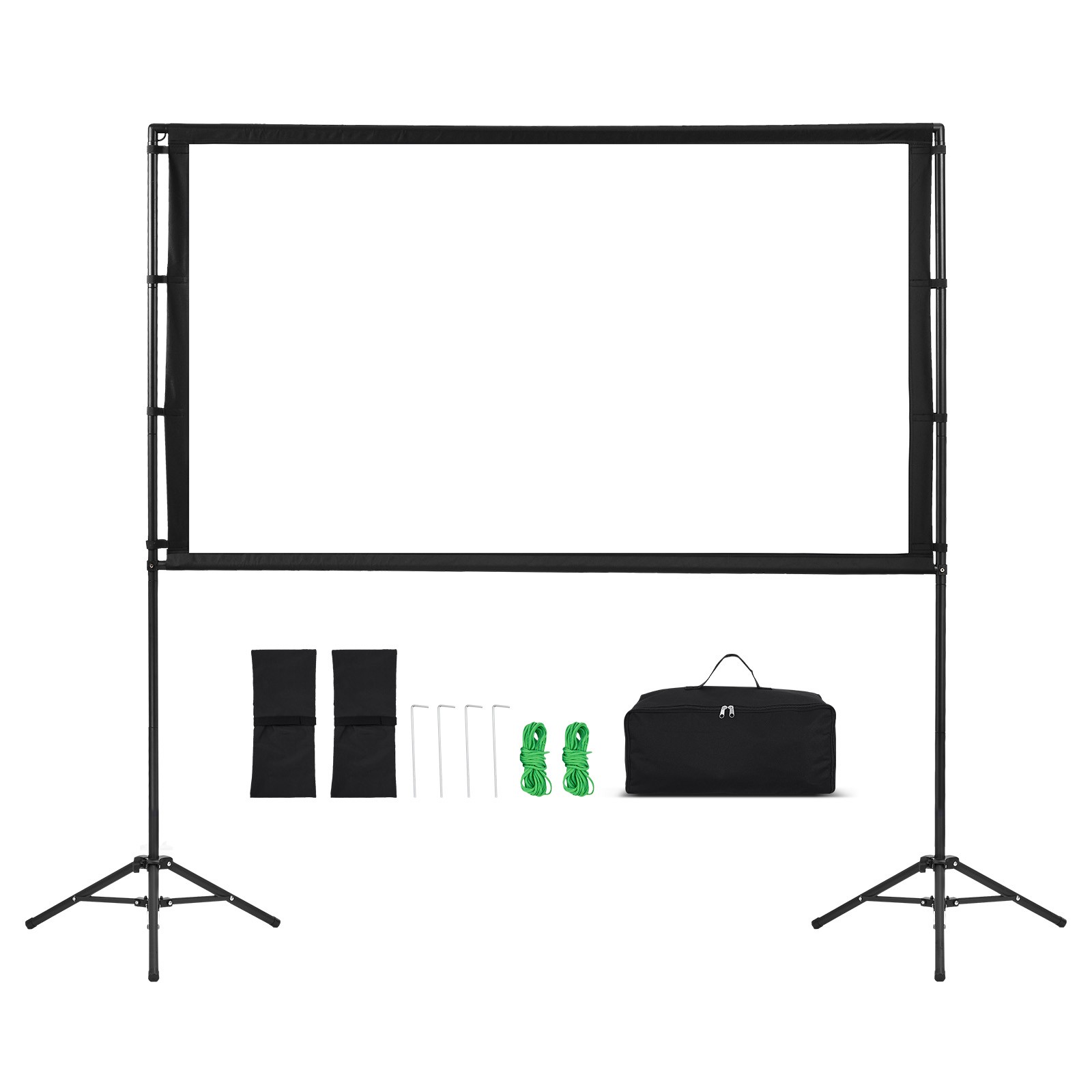 Uimoso 84-Inch Projector Screen with Tripod Stands,16:9,160° Viewing Angle,4K HD