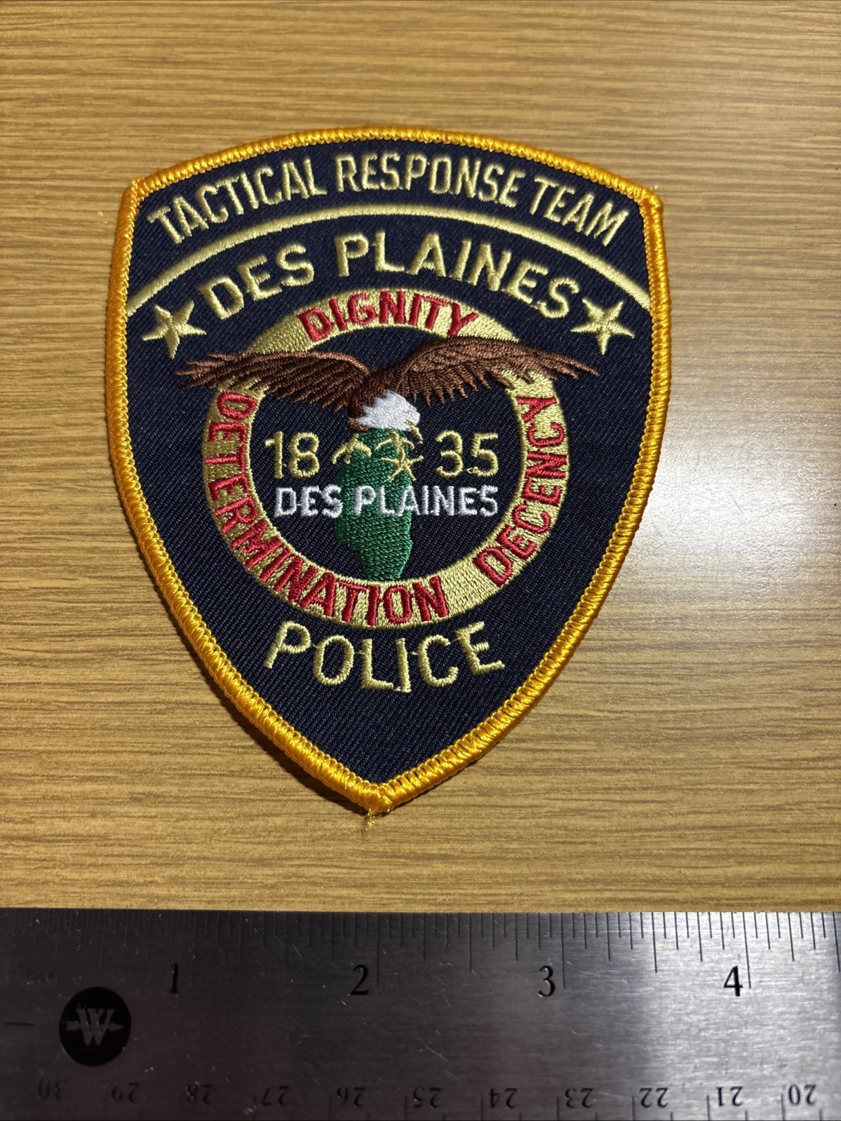 Des Plaines Illinois IL Police Sheriff Tactical Response Team SWAT Patch