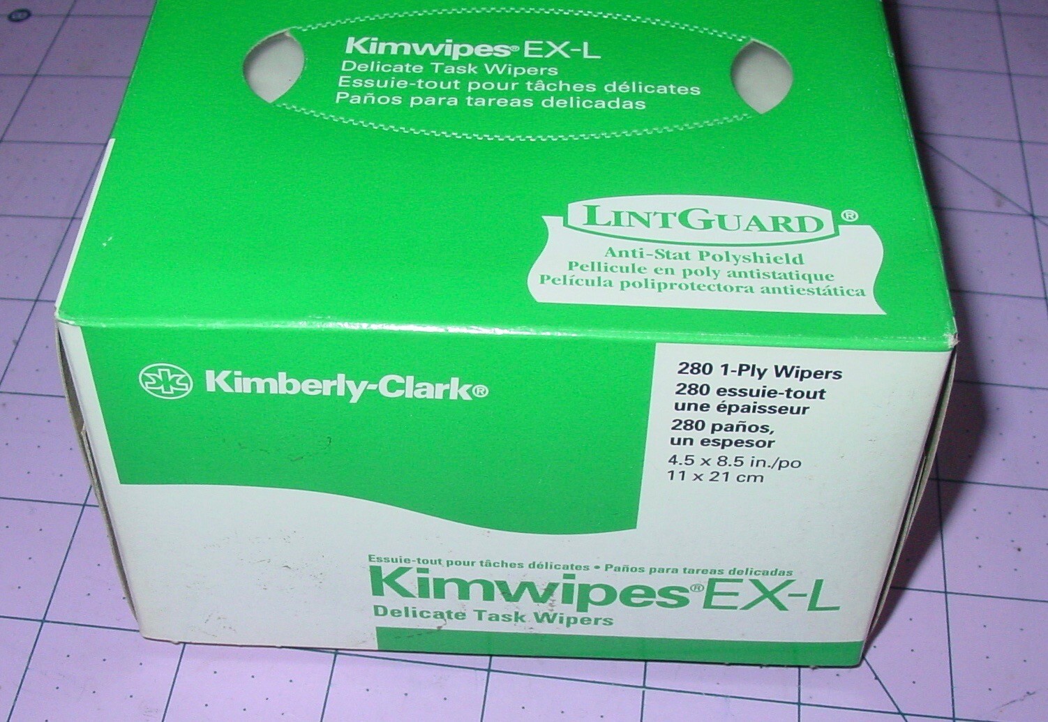 3 Kimwipes EX-L 280-Count Boxes Delicate Task Wipes LintGuard Anti Stat NOS