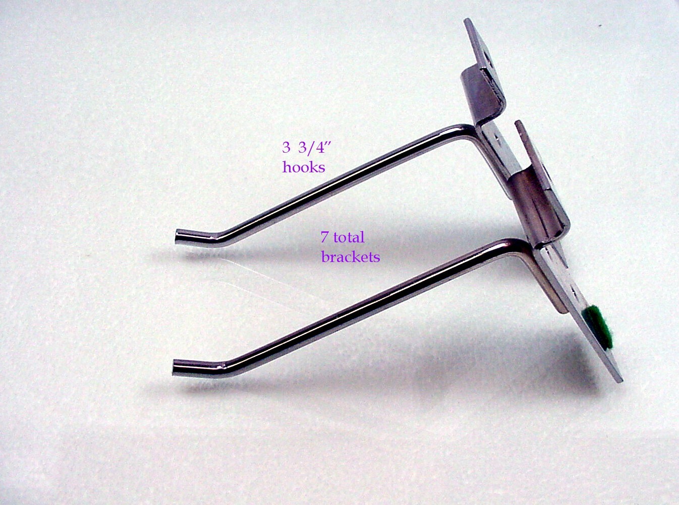 7 Slatwall 3 3/4" Slat Wall Board Hooks Shelving Sliding Hook Slot Slotwall |$11