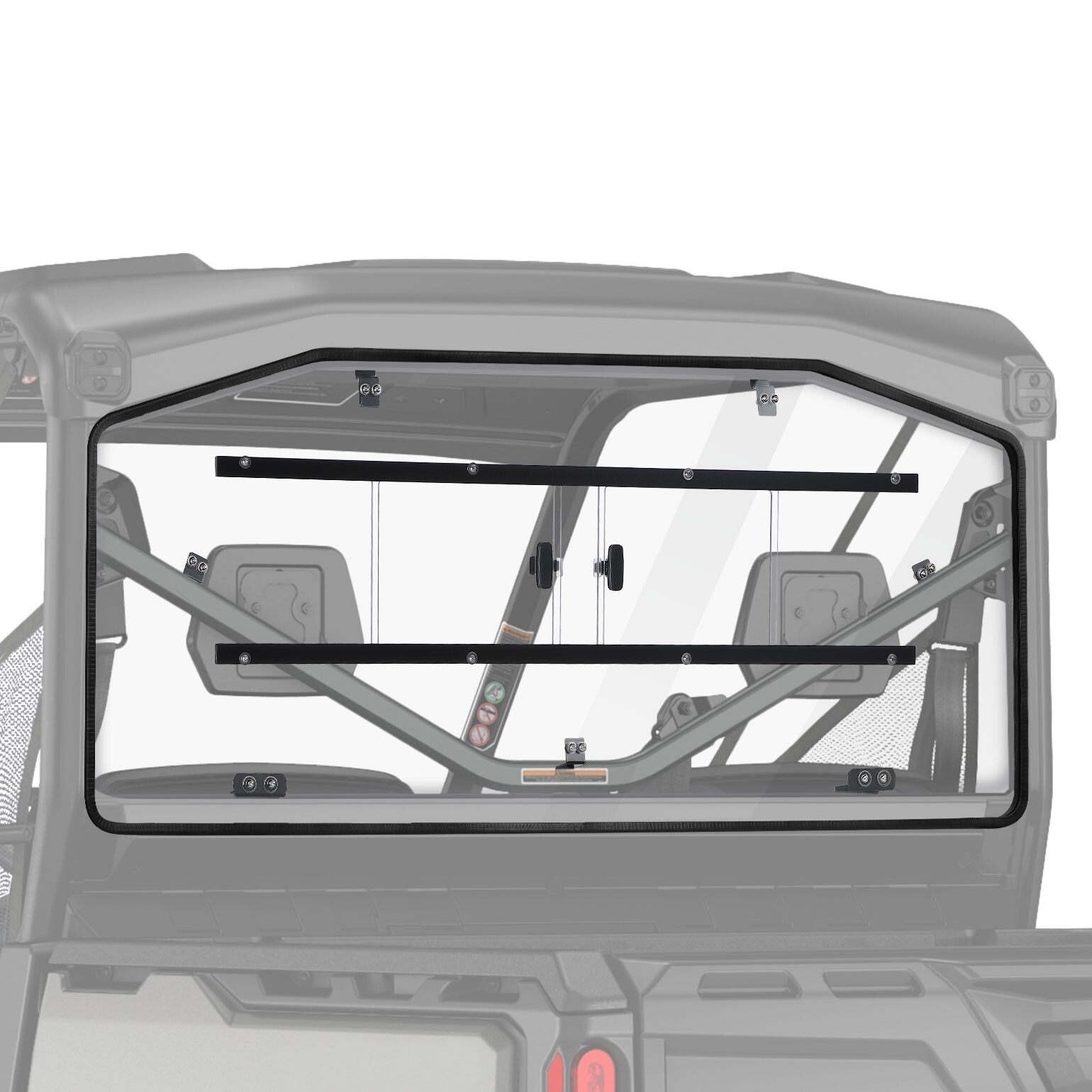 For Can-Am Defender HD 5/ 8/ 10/ MAX Rear Sliding Windshield Back Screen 2016-24