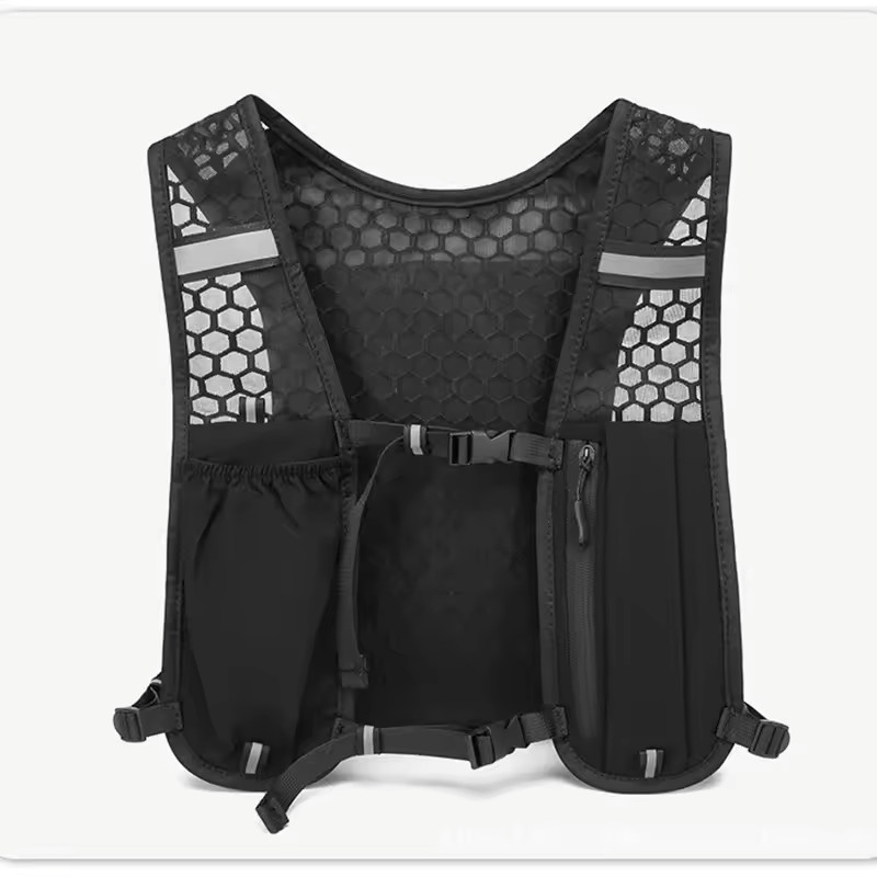 Running Hydration Vest Backpack Adjustable Breathable Water Resistant Free Ship
