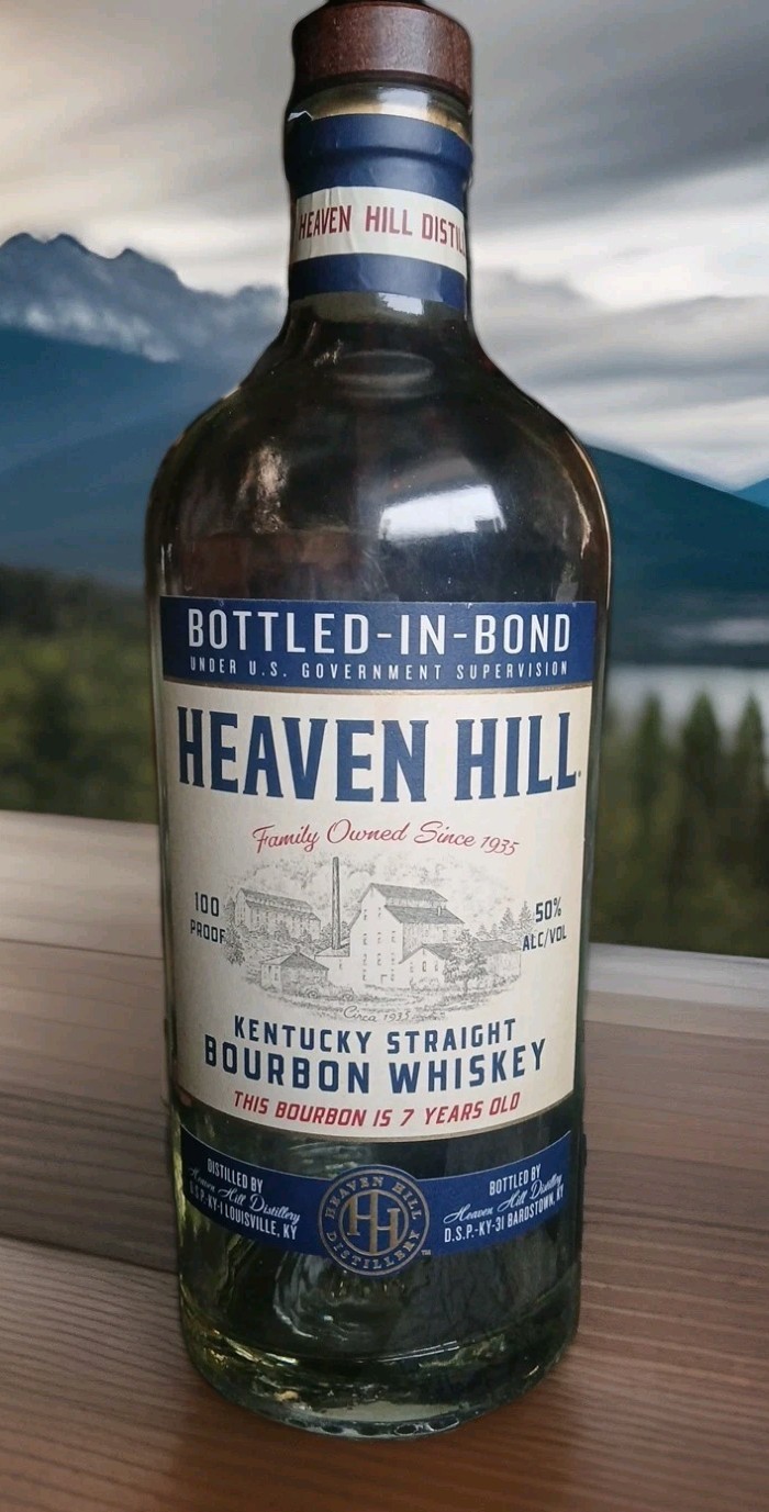 Heaven Hill Bottled in Bond 7 year Kentucky Bourbon Whiskey Empty Bottle