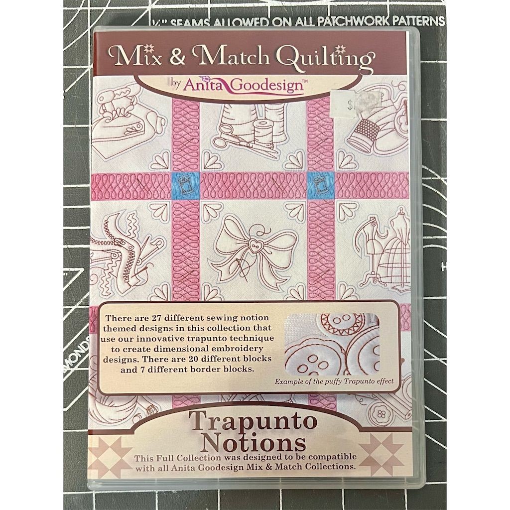 Anita Goodesign Mix & Match 27 Quilting Designs CD "Trapunto Notions"