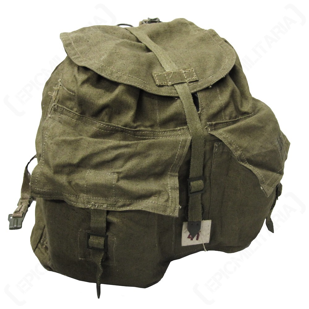 Original Issued Czech M60 Olive Green Pack with Straps - Army Surplus