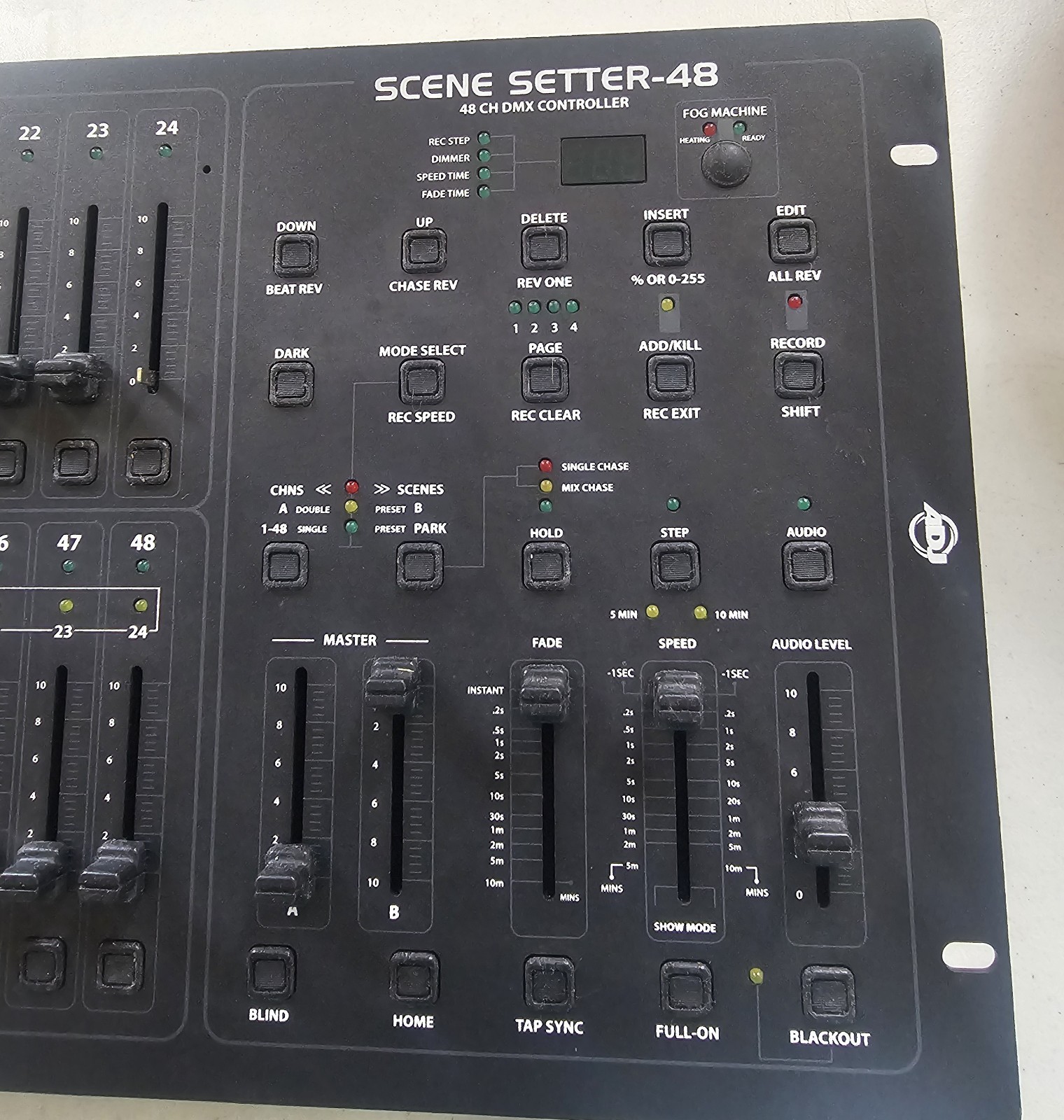 Theatrical Lighting Dimmer Console - American DJ SCENE SETTER-48 - used