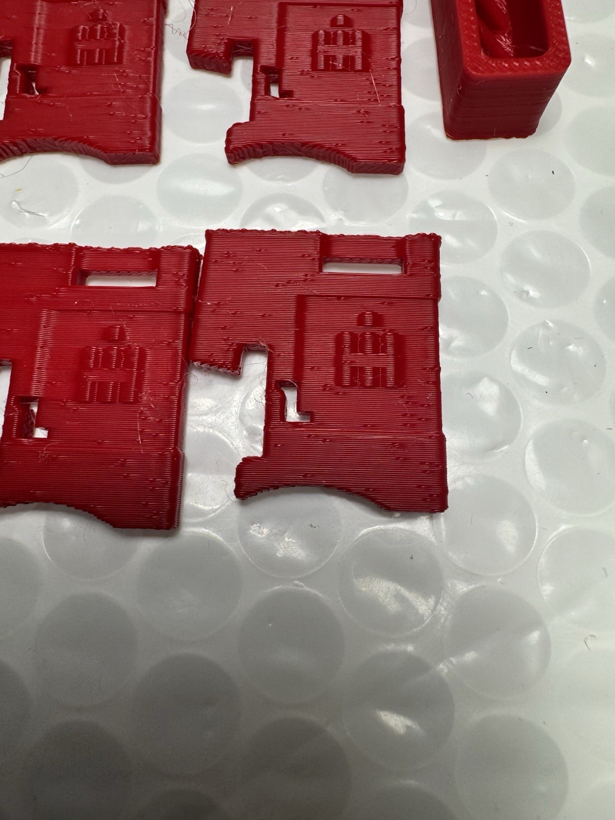Custom Red Farmall international 3D printed front weights Bracket