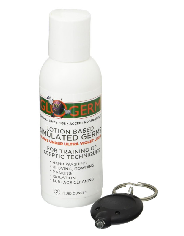 Glo Germ Mini Kit 2 Piece Set for Teaching Proper Handwashing Hygiene