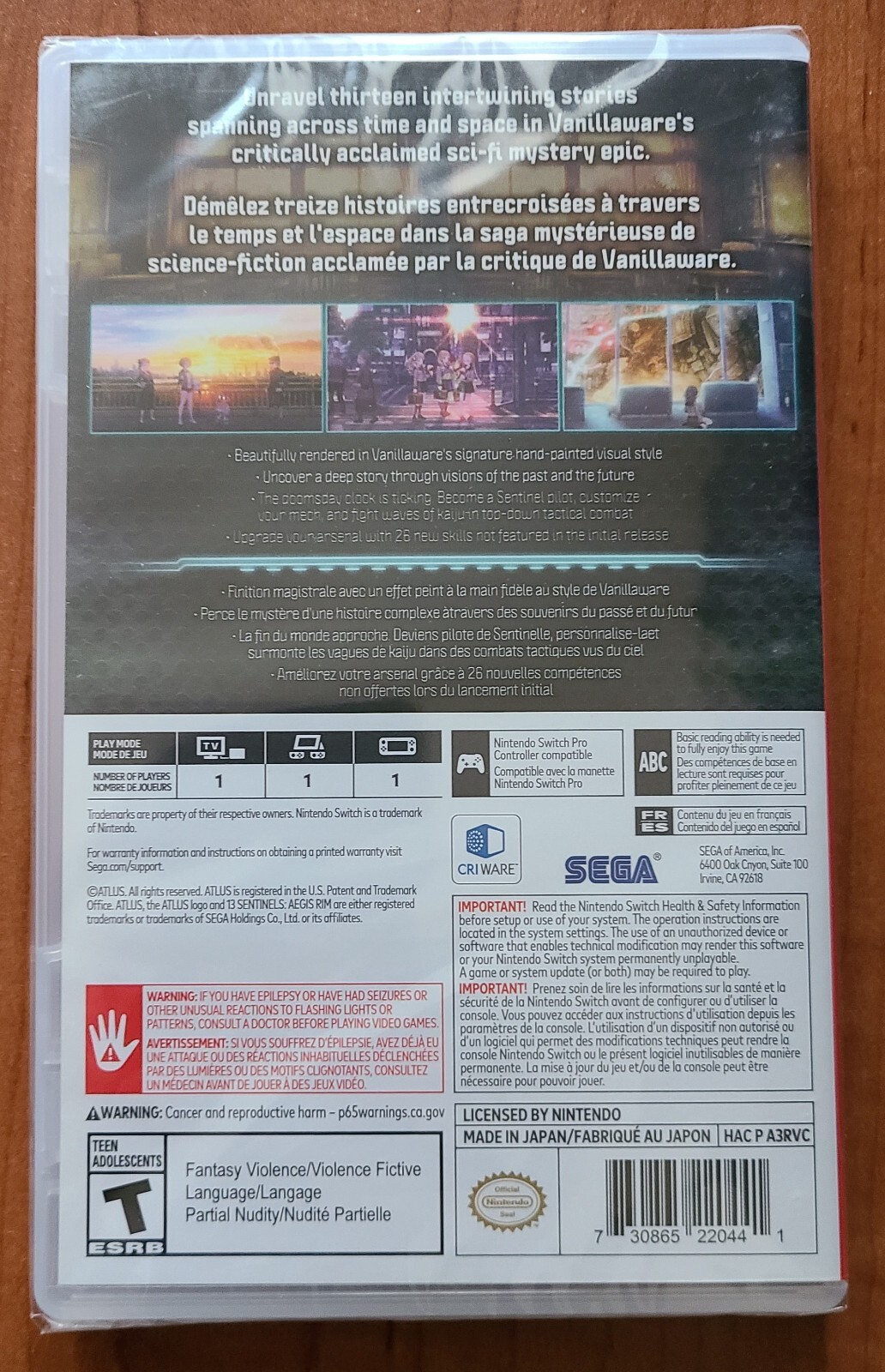 13 Sentinels: Aegis Rim - Nintendo Switch (NEW)
