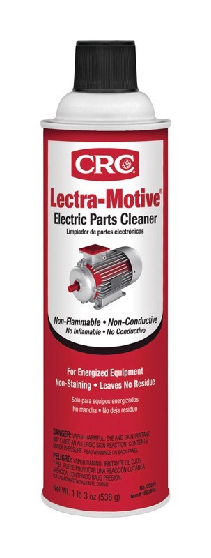 CRC Lectra-Motive Electric Parts Cleaner Non-Flammable Non-Conductive 1lb 3oz