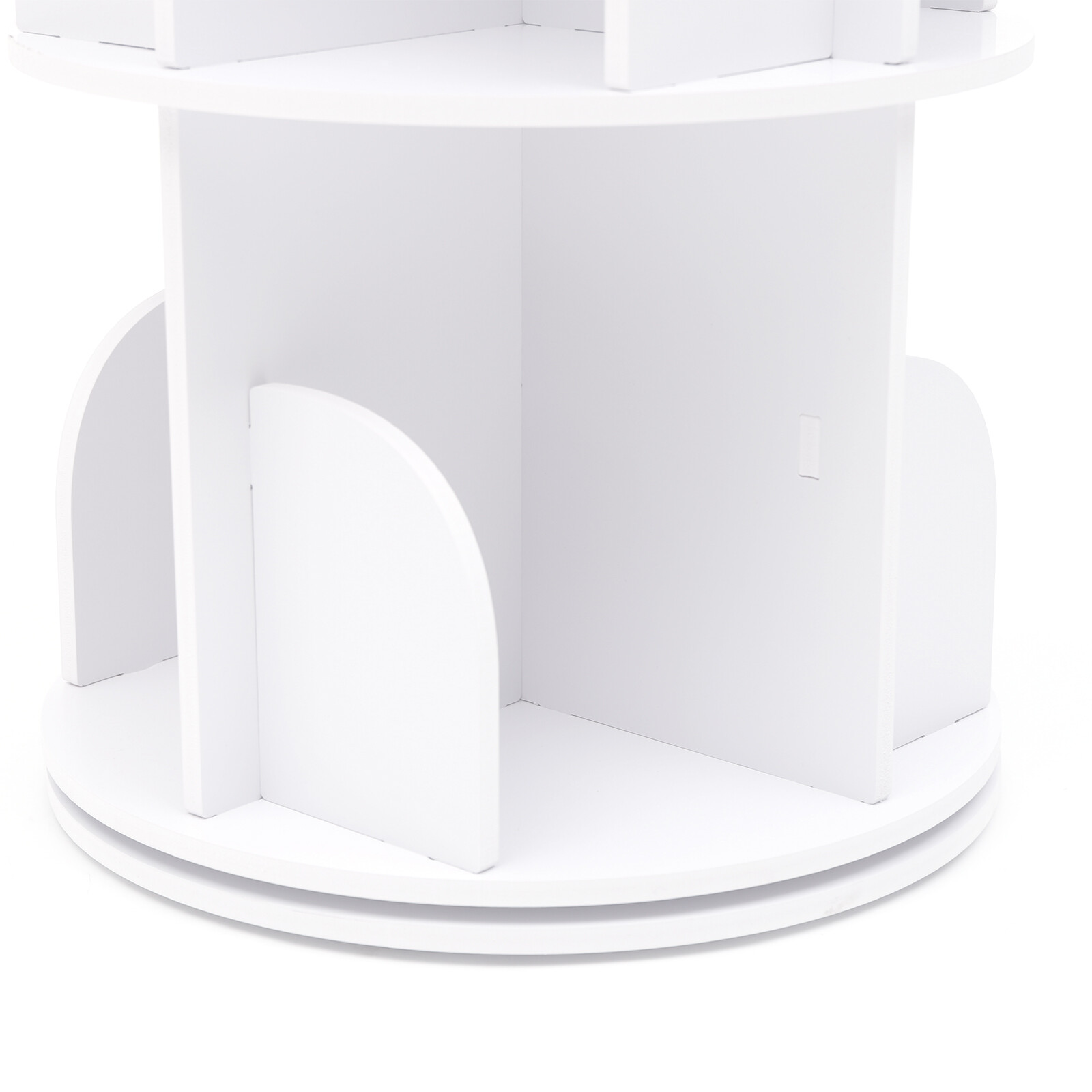 Rotating Bookshelf 360 Bookcase Freestanding Storage Shelf Display Rack 4 Tier