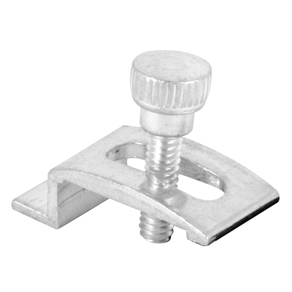 Storm Door Panel Clip, 1/4 In., Aluminum, 8 Pack | With Screws
