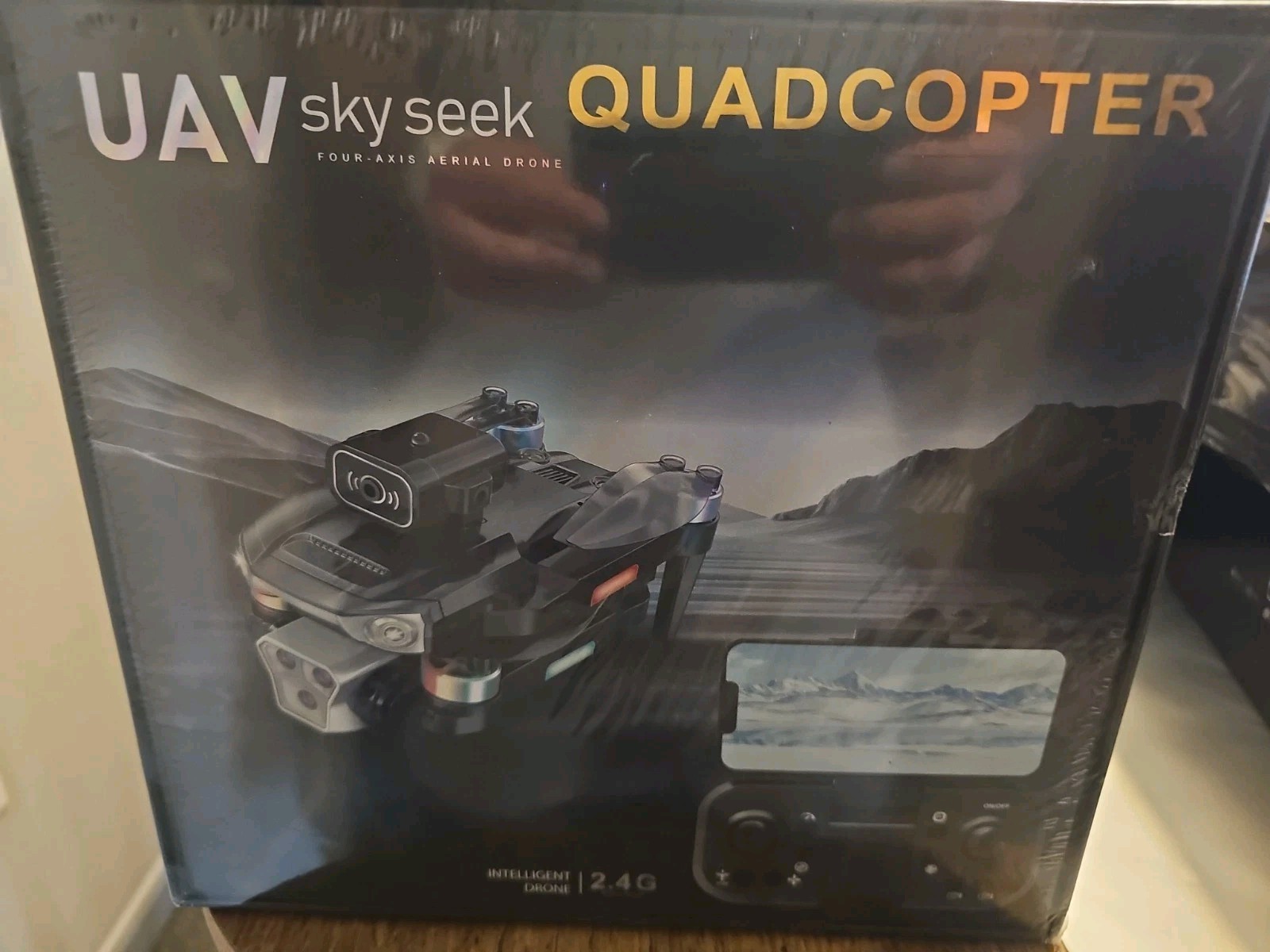UAV Sky Seeker Quadcopter Drone w/ Camera, Black, 1640ft Control Range