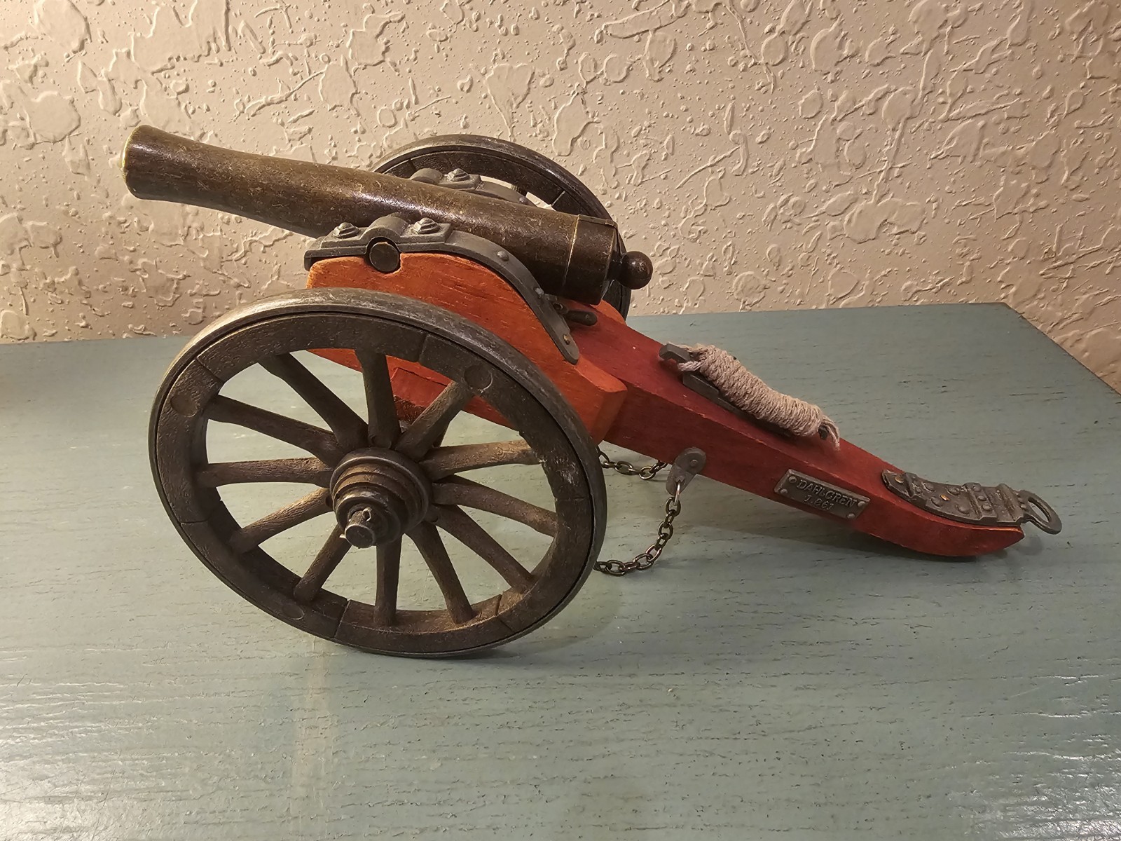 Dahlgren CivilWar Cannon Replica, Metal & Wood-Very Good