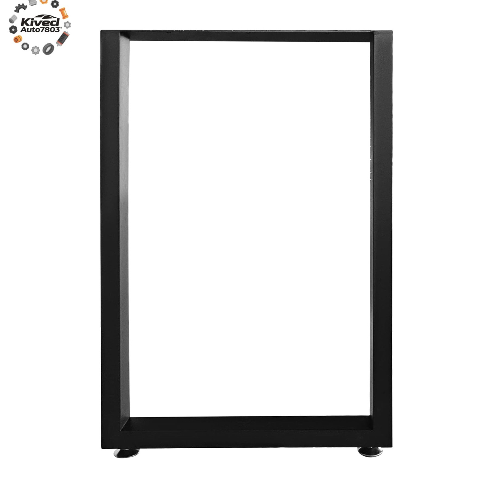 28" x 17.7" Heavy Duty Set of Steel BlackTable Legs Industrial Country Style