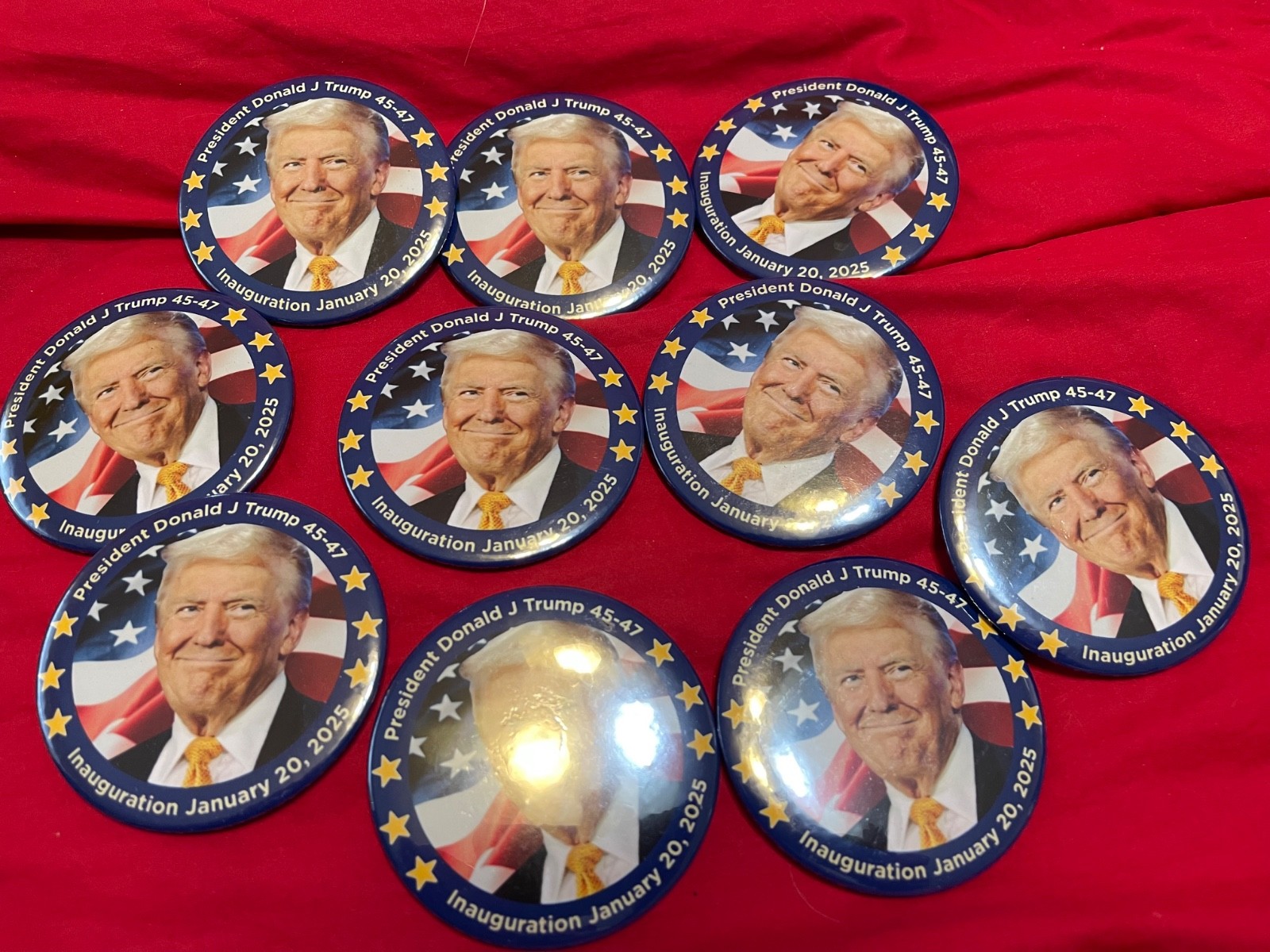 President Trump Innaugral 2025 3" Button
