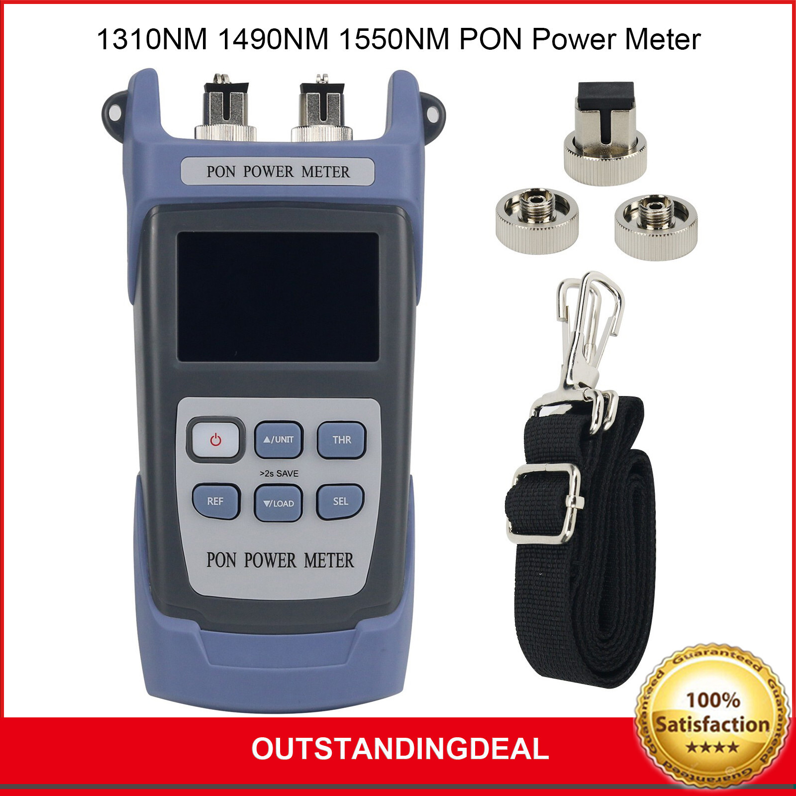 1310NM 1490NM 1550NM PON Power Meter Fiber Optic Power Meter with SC/UPC Adapter