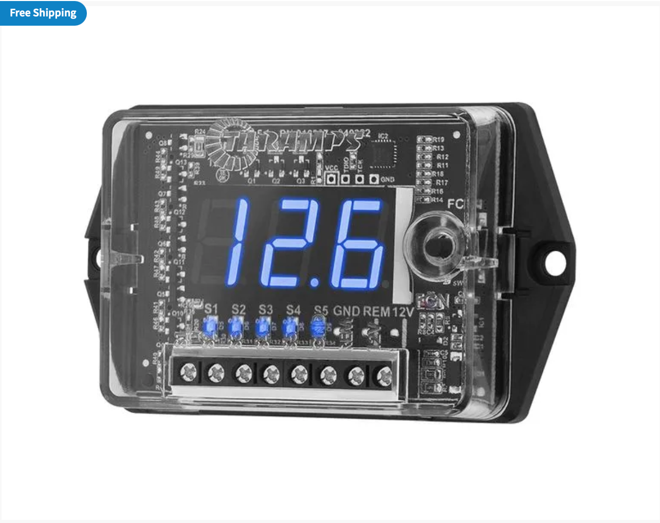 TARAMPS AUTOMOTIVE DIGITAL VOLTMETER AND SEQUENCER VTS 5.1