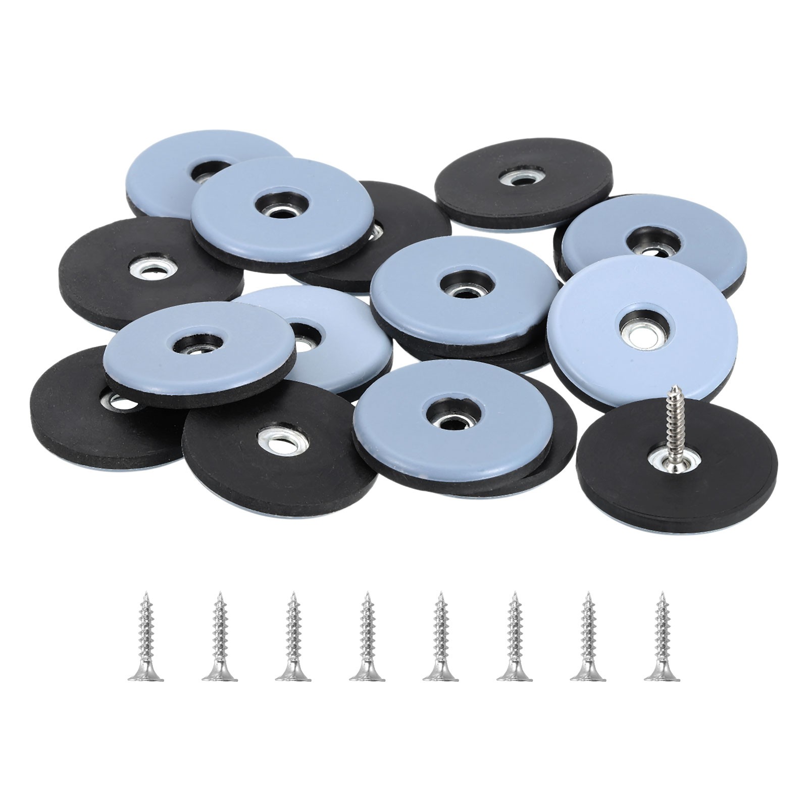 8 Pcs Furniture Slider Pads, 1.5 Inch Screw on Furniture Glides Sliders, Blue