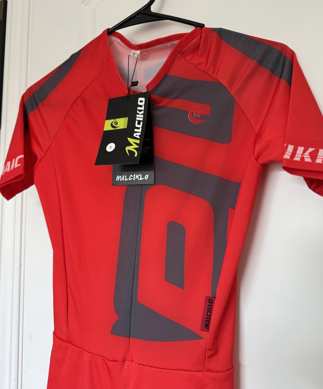 Malciklo  Tri Suit  Size S New With Tags Red  Measurement In Description
