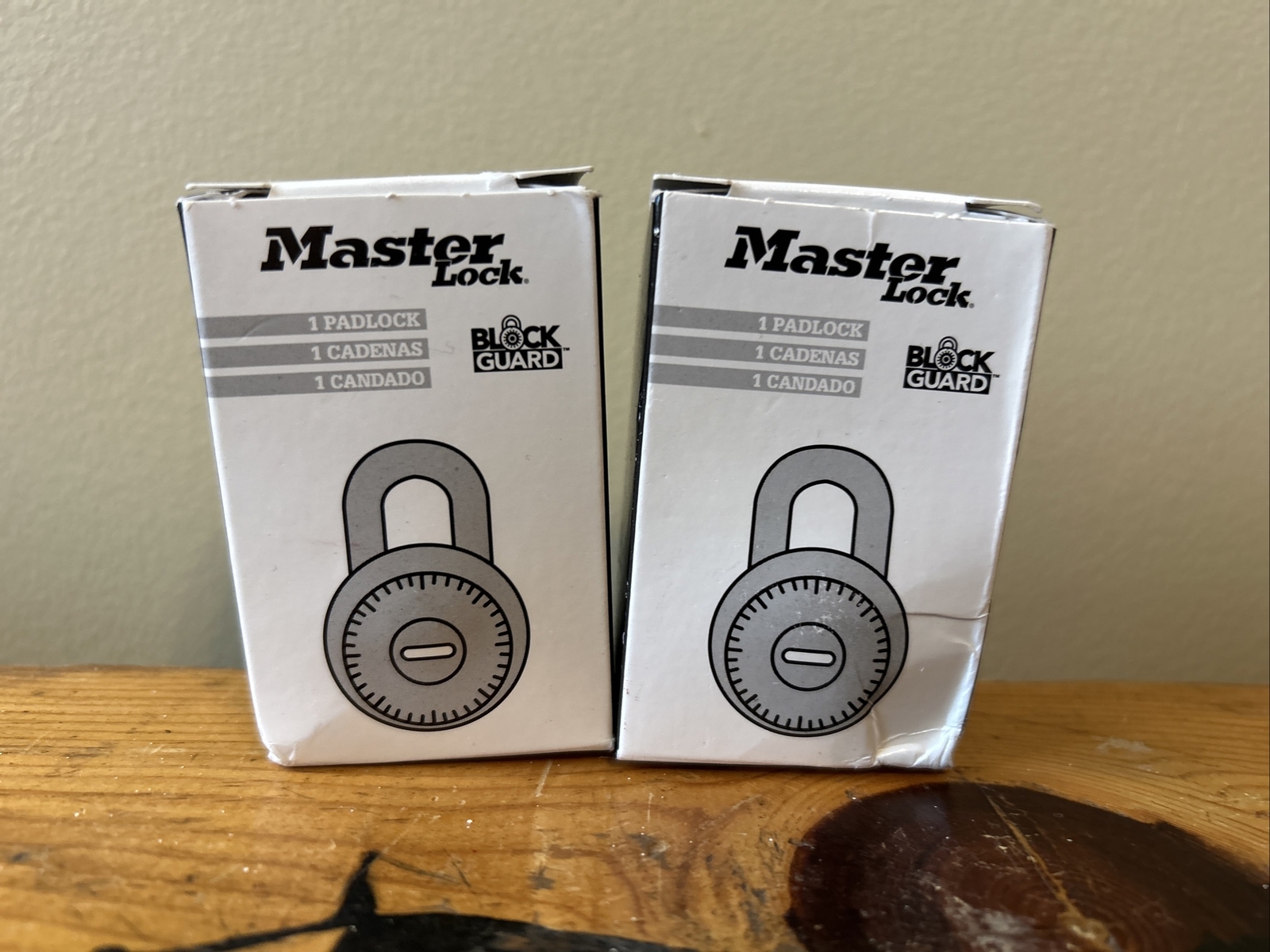 Master Lock Block Guard Dial Combination Padlock Lot of 2