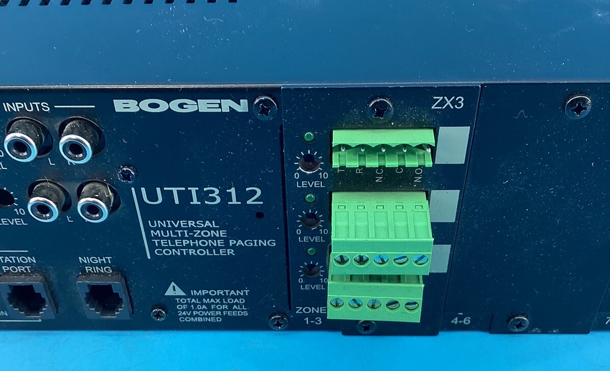 Bogen UTI312 Multi Zone Page Controller with Universal Telephone Interface