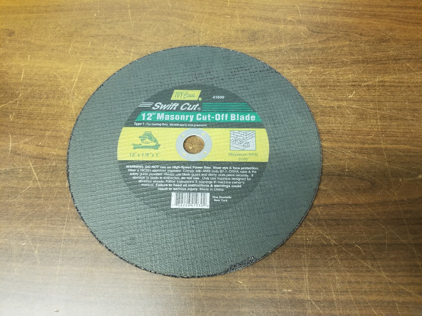 ( Pack of 10)--Ivy Classic 41030 12 x 1/8 x 1" Masonry Cut-Off Blade