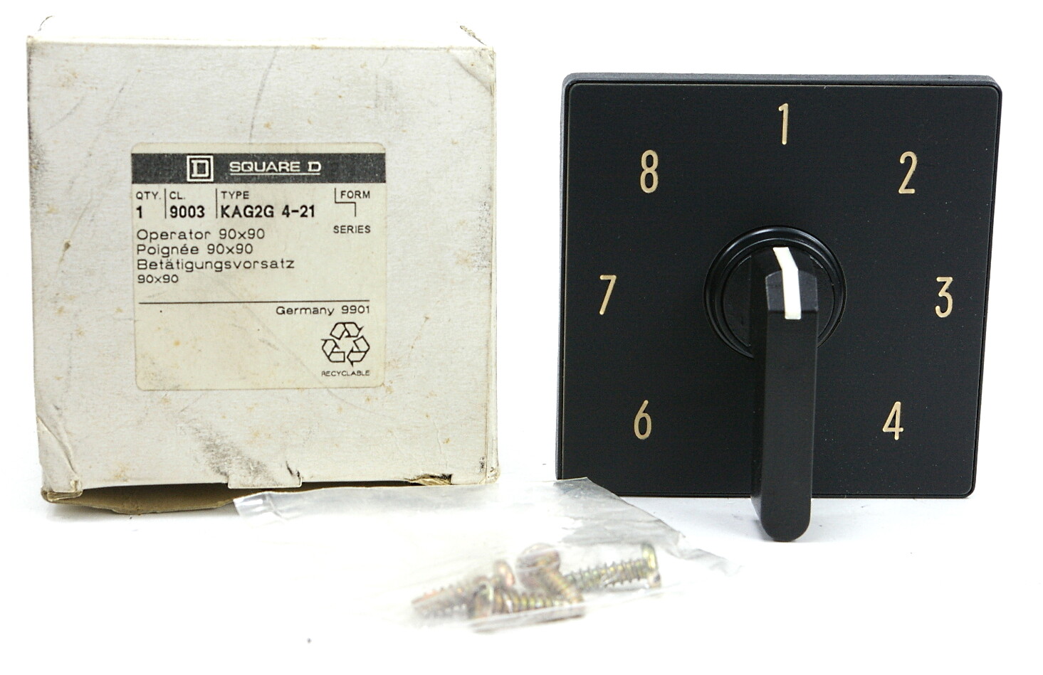 Square D 9003KAG2G 4-21 Operator Switch Very Hard To Find Germany