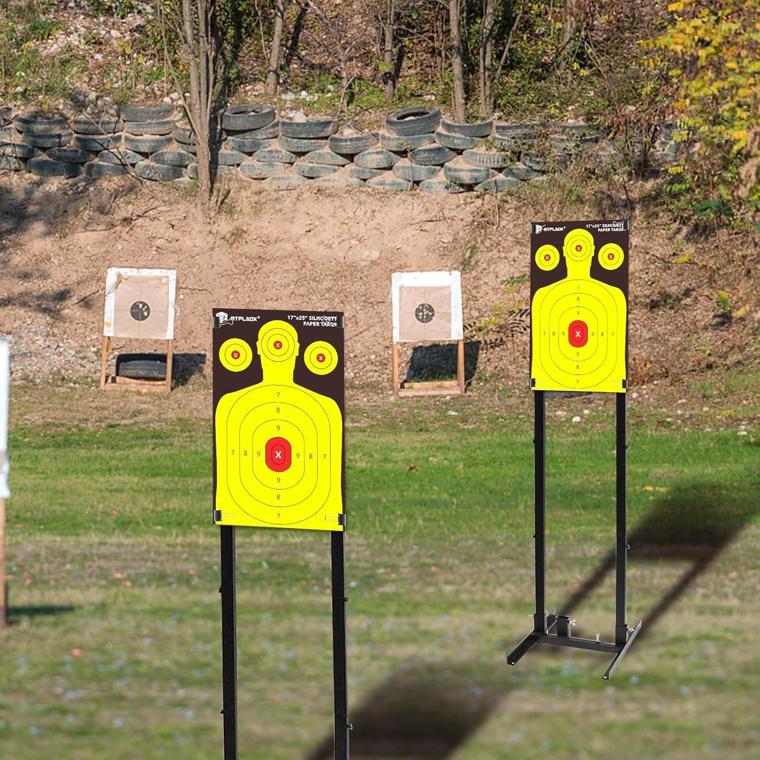 Silhouette Paper Target for The Range, 17X25 Inch High Visibility Target Paper f
