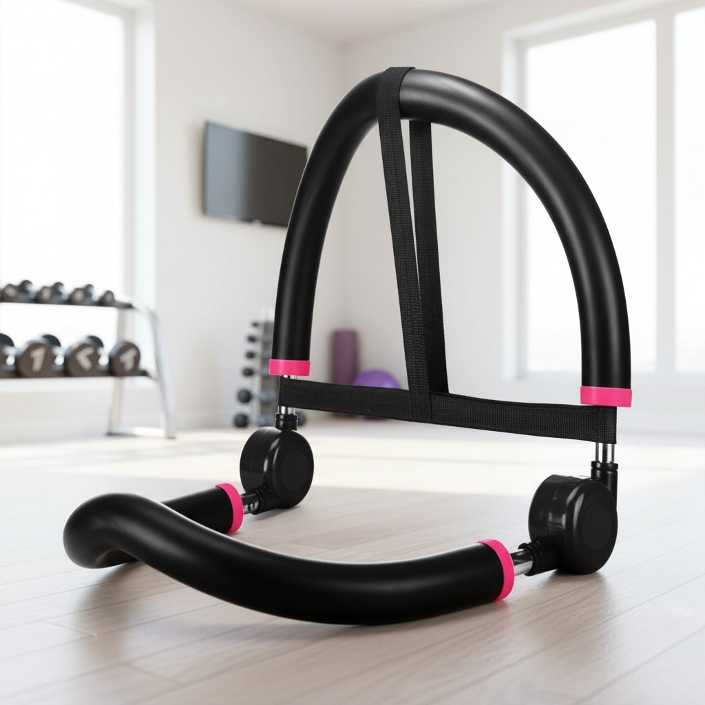 Full-Body Workout Ab Machine: Portable Design with 3 Resistance Levels for Home
