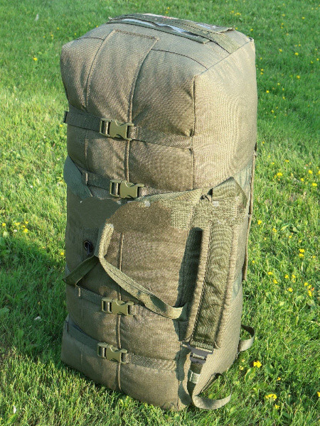 Improved Duffel Bag OD US Military Zipper Deployment Flight Travel NO PAINT VGC