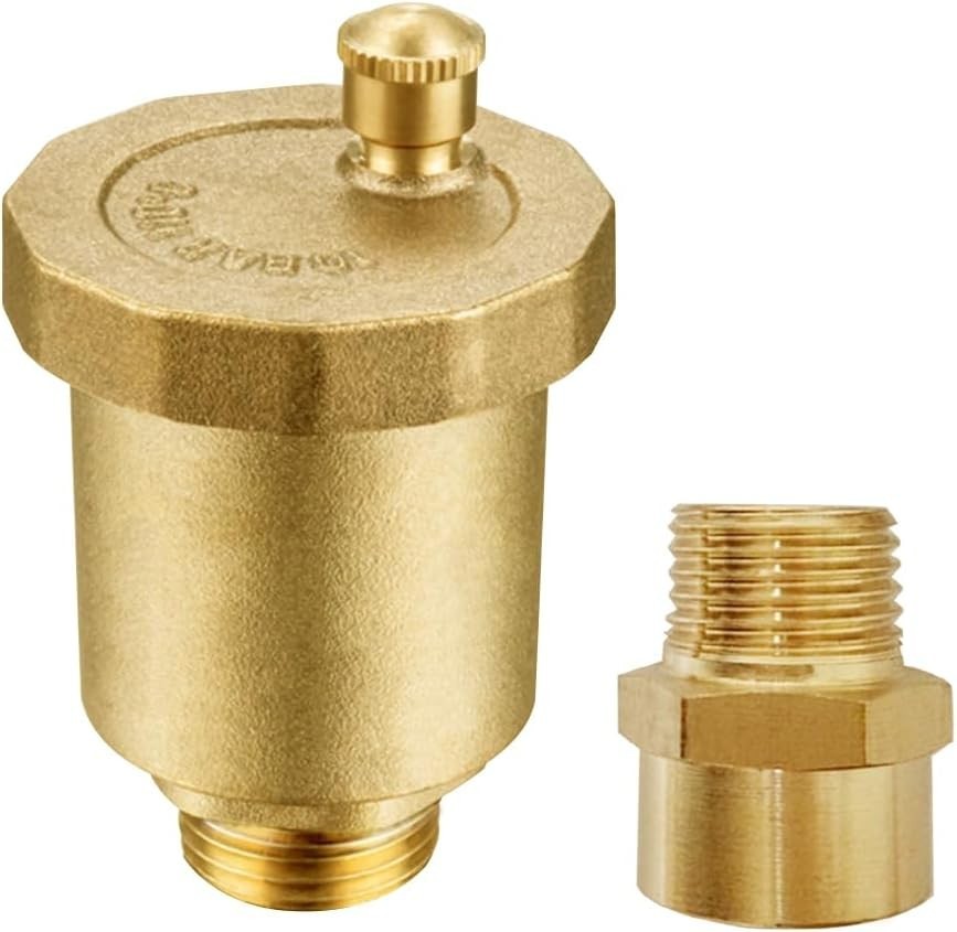 Brass 1/2" NPT Male Air Vent Valve Automatic Float Valve Air Release Air Bleeder