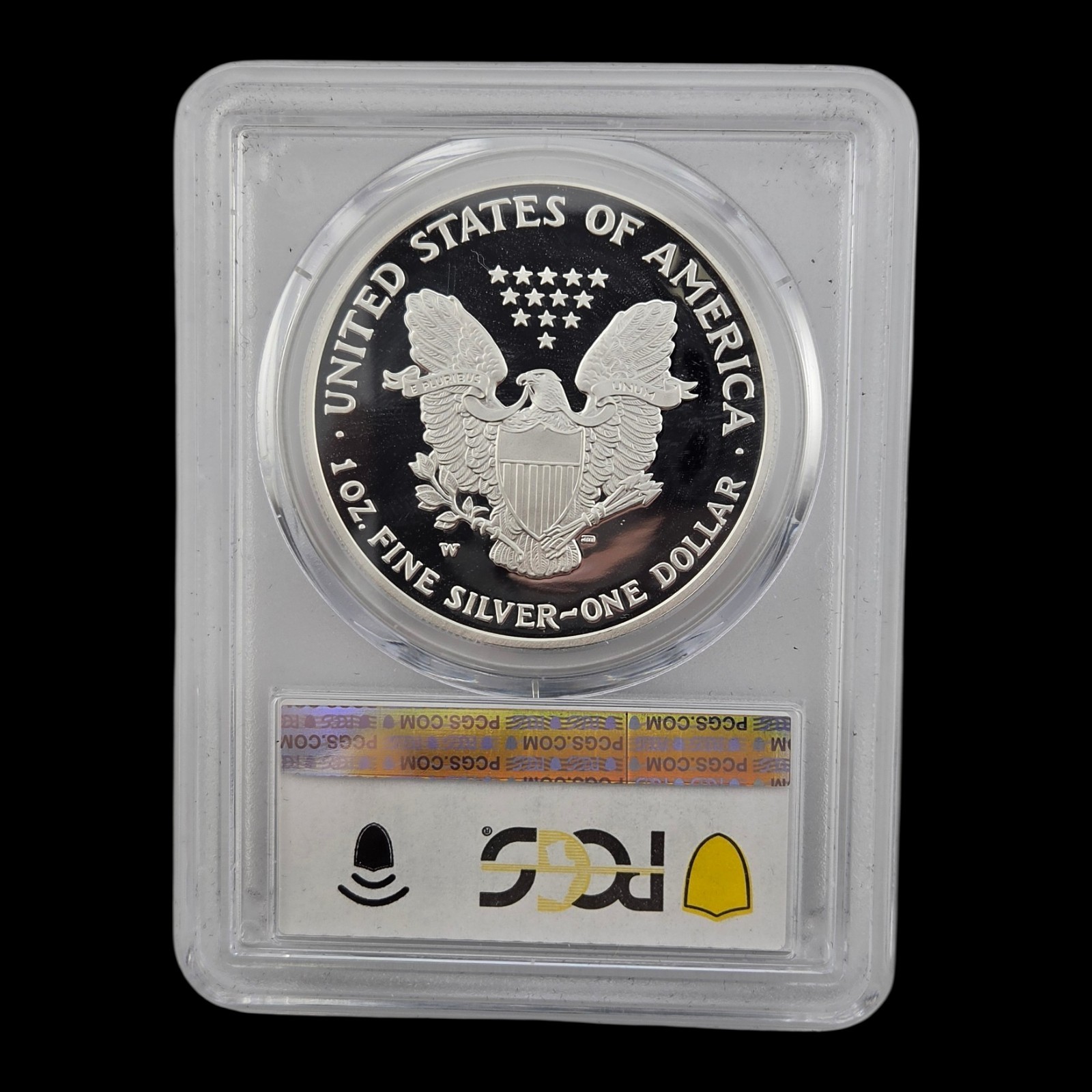 2007 W Proof American Silver Eagle Dollar Coin PCGS Pr70 Dcam